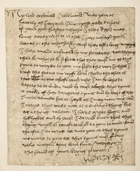 Facsimile van een brief van Hendrik VIII aan Kardinaal Wolsey gedateerd juli 1518, uitgegeven 1902