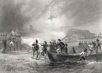 Poging van de Franse vloot om te landen bij Bantry Bay, Cork in 1796