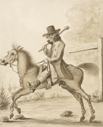 Illustratie van H. Bunbury, Een Academie voor Volwassen Ruiters: Een Beetje Bloed