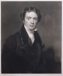 Portret van Michael Faraday, gegraveerd door Samuel Cousins, 1830