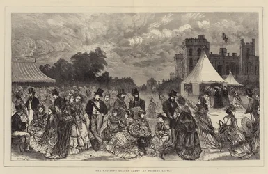 De Tuinpartij van Hare Majesteit in Windsor Castle