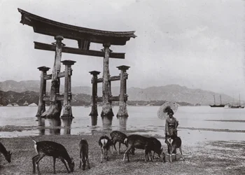 De Oude Torii bij Miyajima