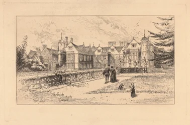 Charlecote vanaf het terras