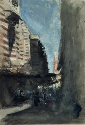 Een straat in Caïro