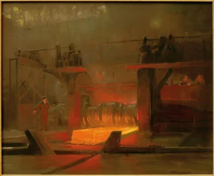 Arbeiders in de walserij