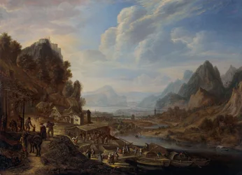 Een Rijnlands rivierlandschap