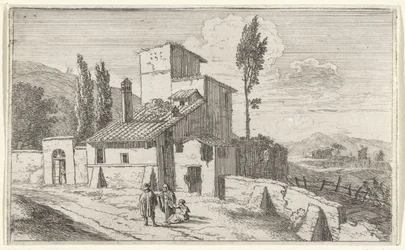 Gezicht op een klooster