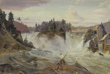 Waterval in de Bergen