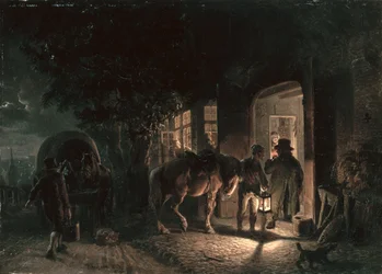 Voor de kroeg, 1843