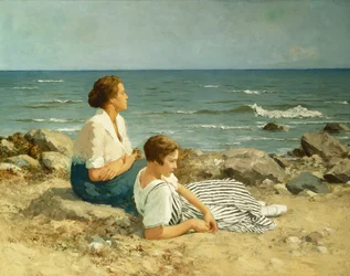 Op het strand