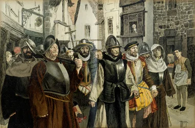Processie van de Liga, in Parijs