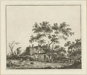 Landschap met boerderij