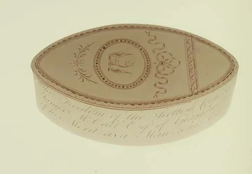 Vrijheidsdoos, gepresenteerd aan James McCall door de Scottish Corporation of Cork, 1790