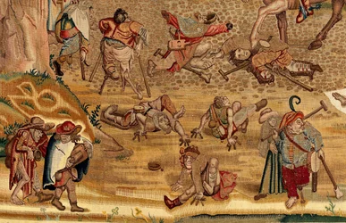 Wandtapijt geïnspireerd door het werk van Jheronimus Bosch, ca. 1560