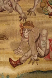 Wandtapijt geïnspireerd door het werk van Jheronimus Bosch, ca. 1560