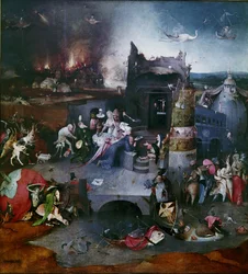 De Verleiding van Sint Antonius Centraal paneel van een drieluik, Tussen 1495 en 1515