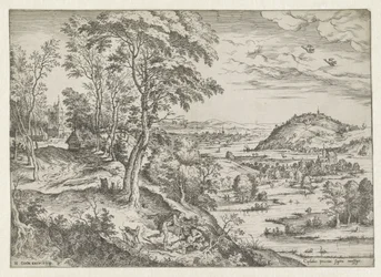 Cephalus en Procris Landschappen met bijbelse en mythologische scènes (series title)