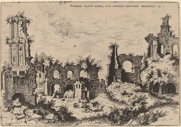 Ruïnes op de Palatijn met het Septizonium