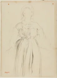 Studie voor een portret van Marguérite de Gas