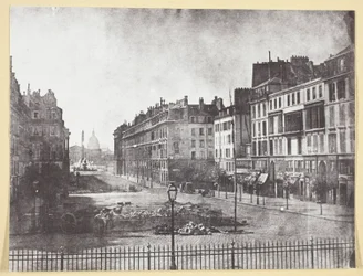 Rue Royale en Resten van de Barricades van 1848