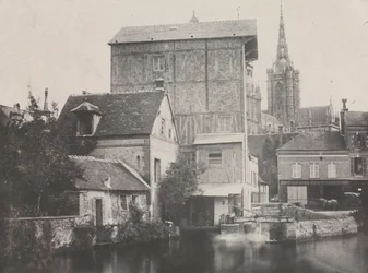 Gezicht op Évreux, 1850