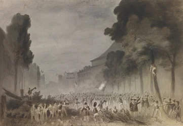 De Juli Revolutie op de Grands Boulevards van Parijs, 1830