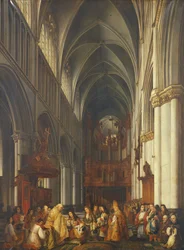 Intocht van Lodewijk XIV in de Kathedraal van Saint-Omer, 1839