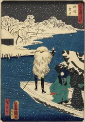 Sneeuw bij Hashiba, juli 1864