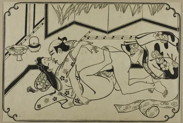 Een blad uit een shunga-album