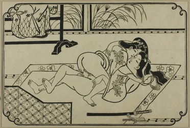Een blad uit een shunga-album
