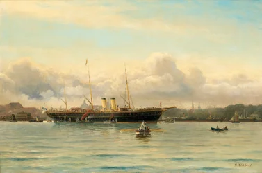 Keizerlijk Jacht Polestar in de Haven van Kopenhagen