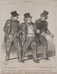 Actualiteiten Nr. 7: Het lijkt me dat ik daar een hondje zie dat niet gemuilkorfd is!..., 1852
