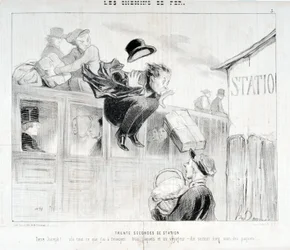 Werk van Honore Daumier (1808-1879). Charivari dateert uit 1843: Serie 