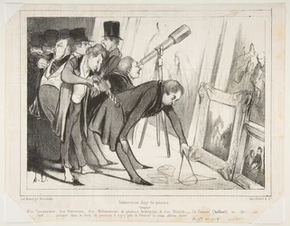 Celebrrrre Jury de Peinture..., gepubliceerd in Le Charivari, 16 maart 1840, 16 maart 1840