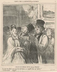 Voor het schilderij van M. G. Moreau