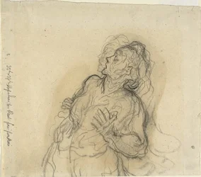 Geschrokken vrouw