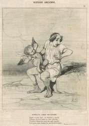 Hippolyte doorboord door Cupido
