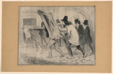 Le Dernier Jour de la Réception des Tableaux, uit Charivari