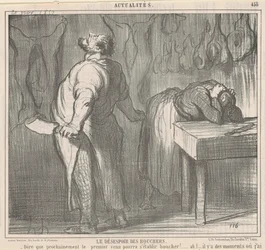 De wanhoop van de slagers