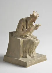 Le roi Minos Beeldhouwwerk van Honore Daumier (1808-1879) Zon 10,5x11,5x18,5 cm MUSEE DES BEAUX ARTS - PALAIS LONGCHAMP Marseille