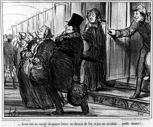 De spoorwegen - door Daumier, in 