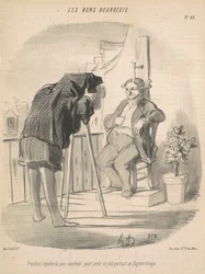 Positie die als het meest comfortabel wordt beschouwd voor een portret met de daguerreotypie