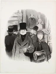 De mooie dagen van het leven, plaat 59: Wanneer iemands portret in de Salon hangt, 1845
