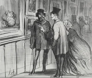 De Tentoonstelling van 1859 (plaat 8): De schilder wiens schilderij werd geweigerd...