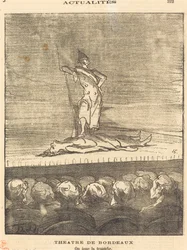 Théâtre de Bordeaux - men speelt de tragedie
