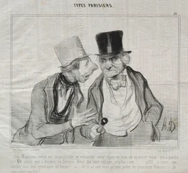 Types Parisiens, plaat 26: Ja, Meneer, uw respectabele uitstraling moedigt mij aan..., 29 mei 1840