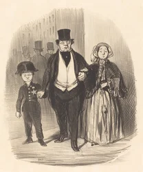 Een jonge man die de hoop is... van de familie Badinguet