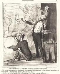 Zicht op een atelier... voor de tentoonstelling