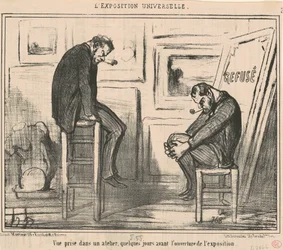 Gezicht genomen in een atelier
