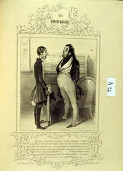 illustraties over ideeën en legendes Philipon onder de titel Les Cent en Robert Macaire
